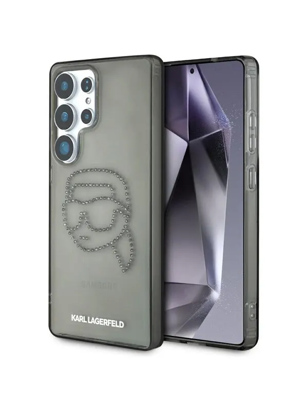 Karl Lagerfeld Rhinestones Karl Head Logo Samsung Galaxy S25 Ultra black