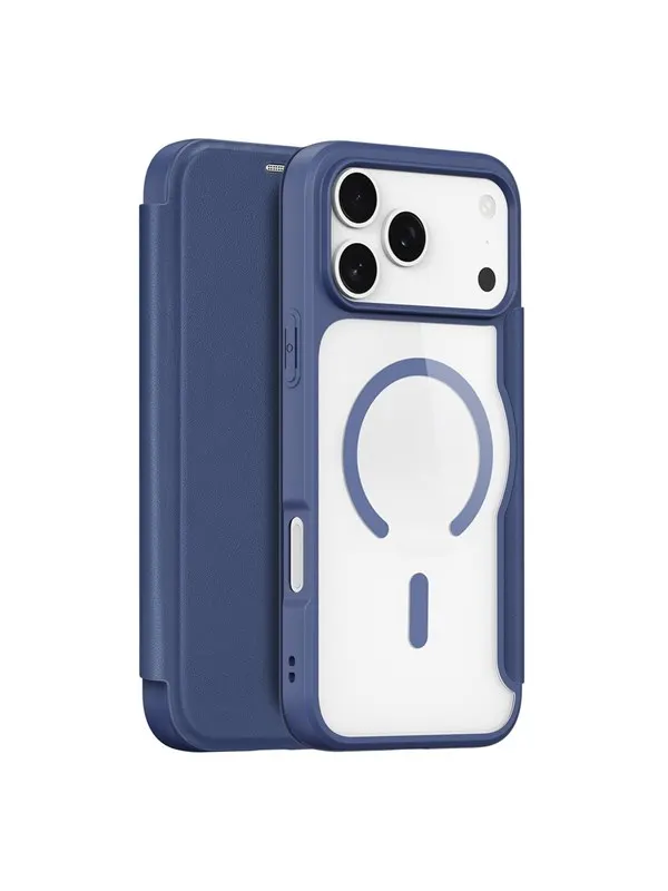 Dux Ducis Skin X Pro Case for iPhone 17 Pro Max with Wallet MagSafe Compatible - Blue