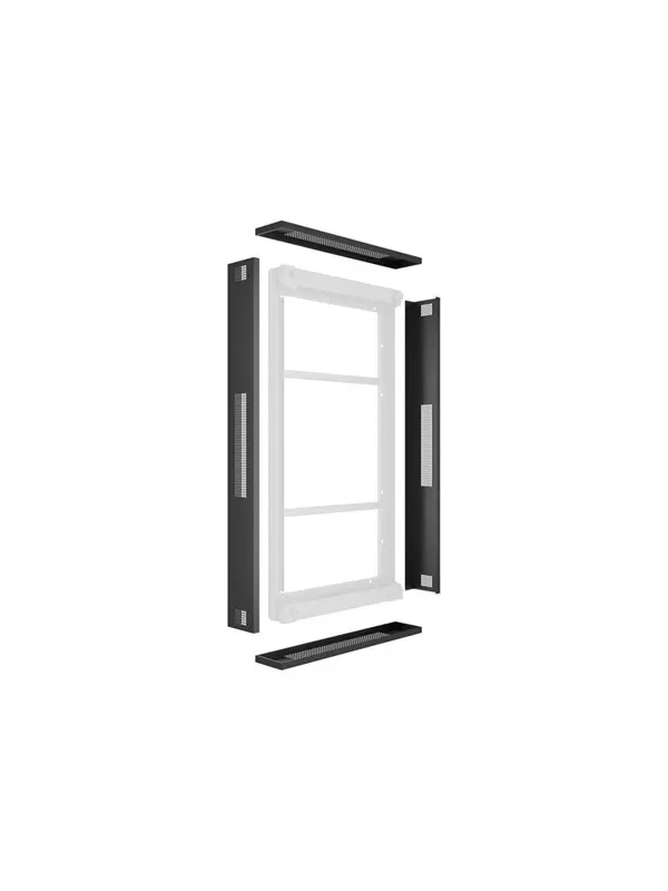 Multibrackets M mounting kit - for digital signage display - frame 100% anti-corrosion anti-theft - black - Max 63 kg - recommended for 49"