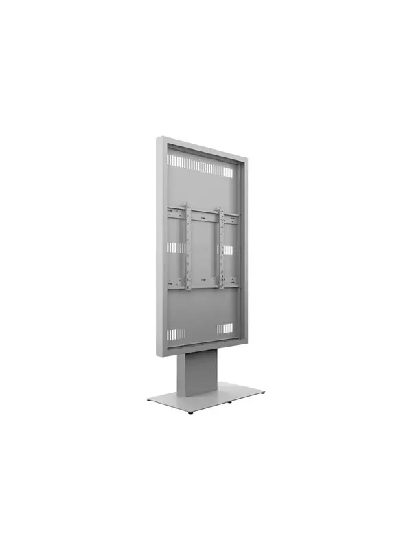 Multibrackets M Pro Series stand - kiosk style - for LCD display / touchscreen - slim - white - Max 100 kg - recommended for 85"