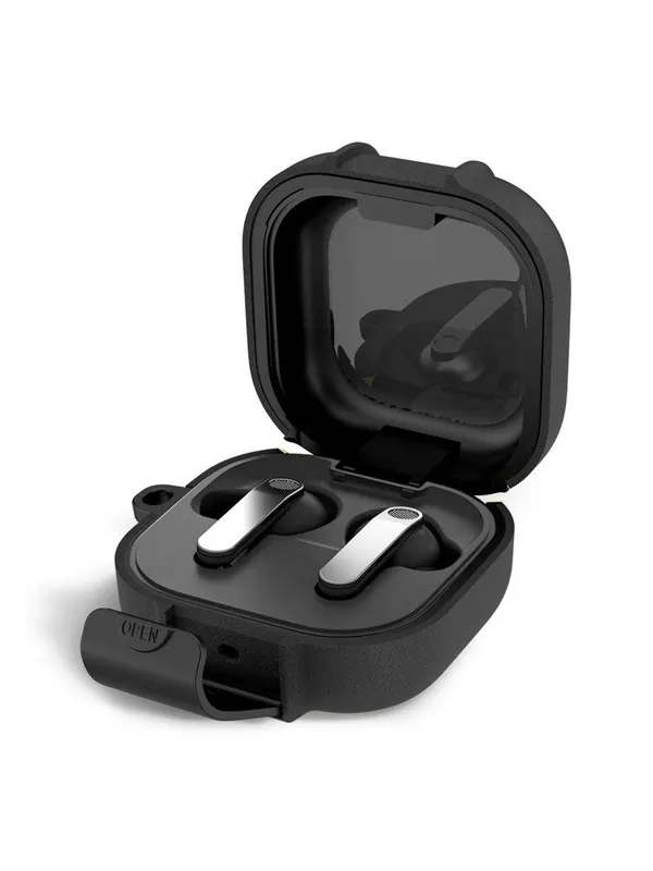 Tech-Protect Slim Hook Case for Samsung Galaxy Buds 4 / 4 Pro - Black