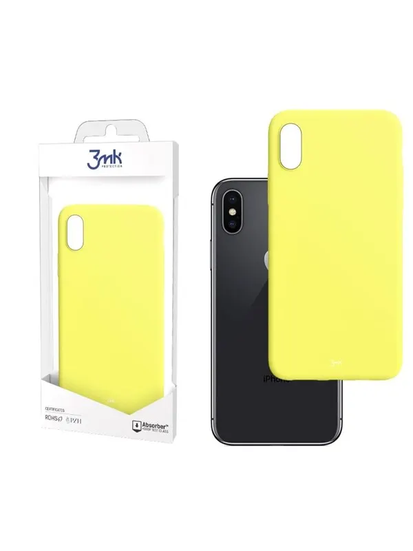 3mk Matt Case for iPhone X / XS - Yellow
