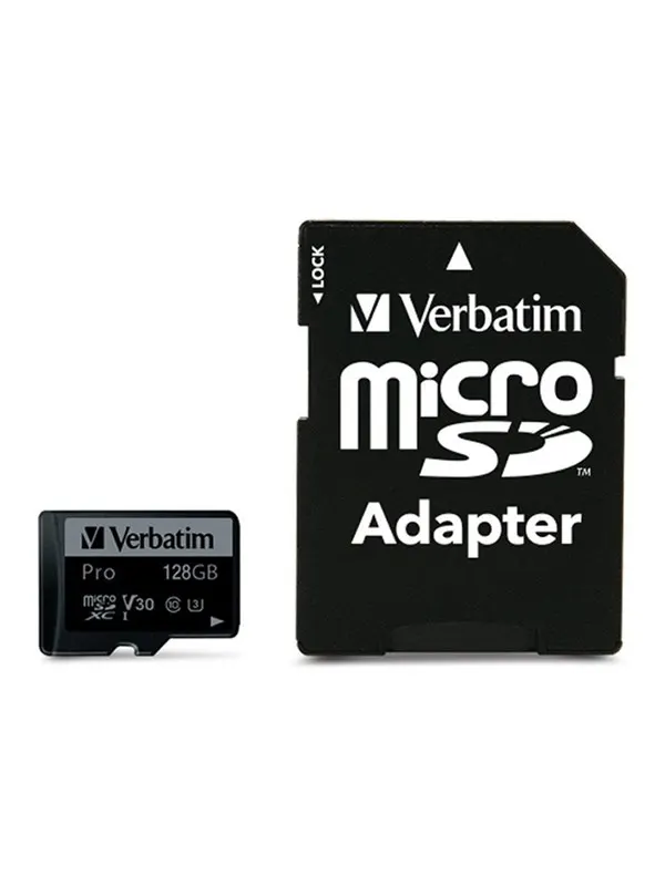 Verbatim Pro U3 microSD/SD - 90MB/s - 128GB