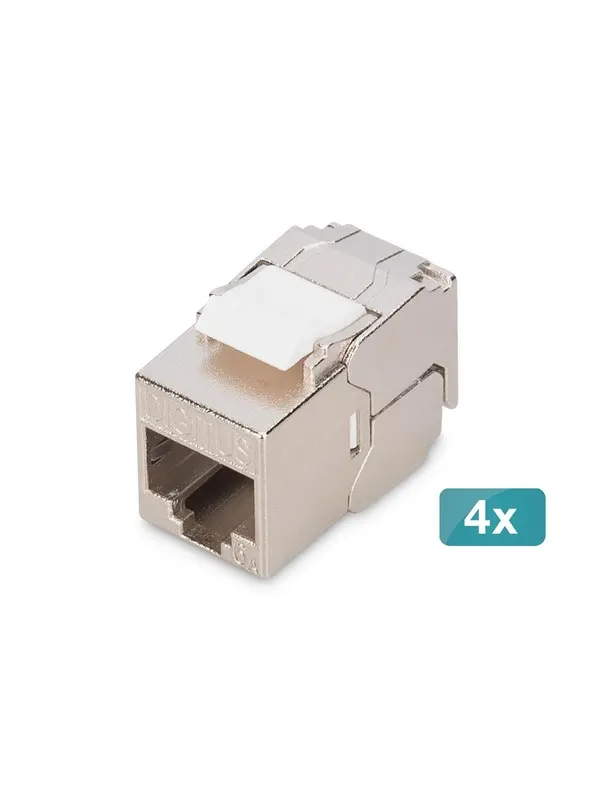 DIGITUS CAT 6A Compact Keystone Module (4-Pack)