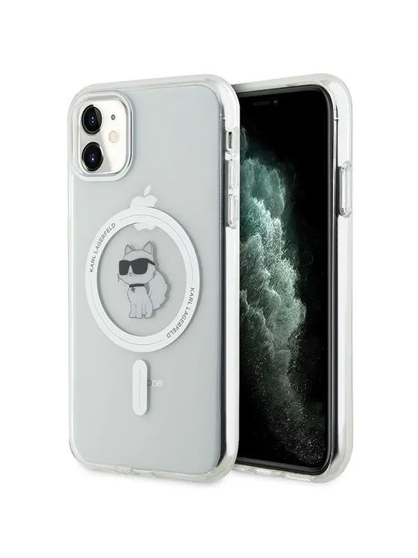 Karl Lagerfeld IML Choupette MagSafe case for iPhone 11 / Xr - transparent
