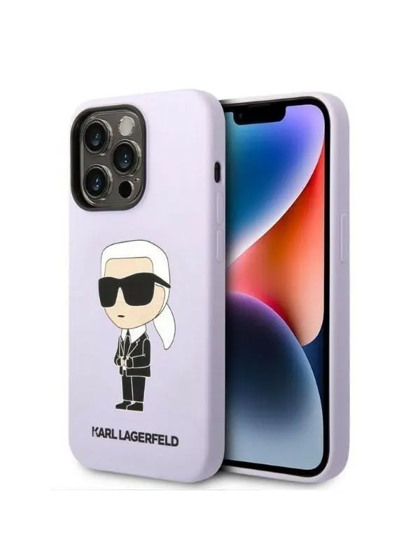 Karl Lagerfeld KLHCP14XSNIKBCU iPhone 14 Pro Max 6.7" hardcase purple/purple Silicone Ikonik