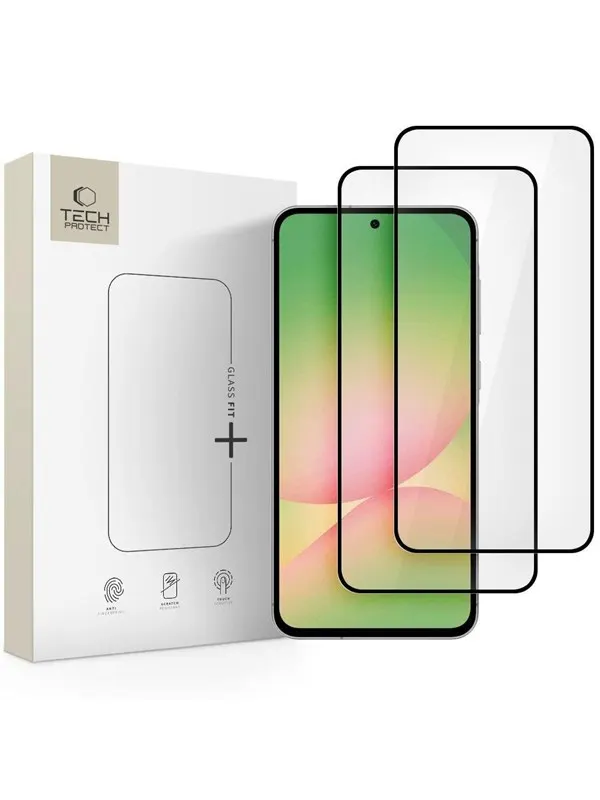 Tech-Protect Glass Fit+ 2-Pack Tempered Glass for Samsung Galaxy A36 / A56 5G - Black