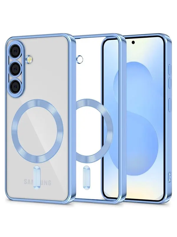 Tech-Protect  MagFlex MagSafe Case for Samsung Galaxy S25 - Clear Blue