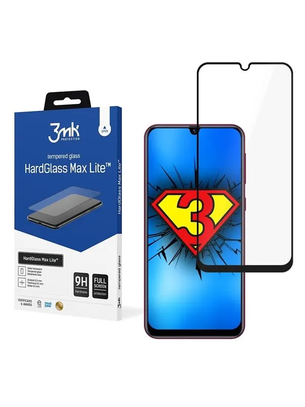 3mk HardGlass Max Lite Black Tempered Glass for Samsung Galaxy M31 / M31 Prime