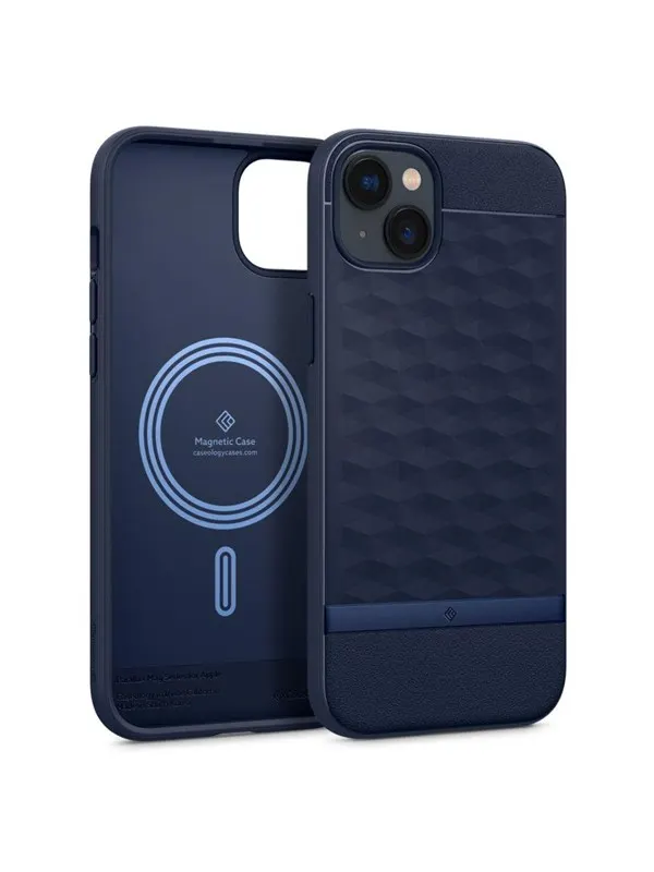Spigen Caseology Parallax Mag Case with MagSafe for iPhone 14 Plus - Navy