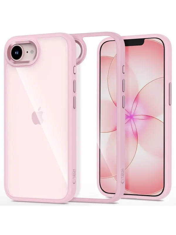 Tech-Protect Magmat Case for iPhone 16e / 17e - Clear Pink