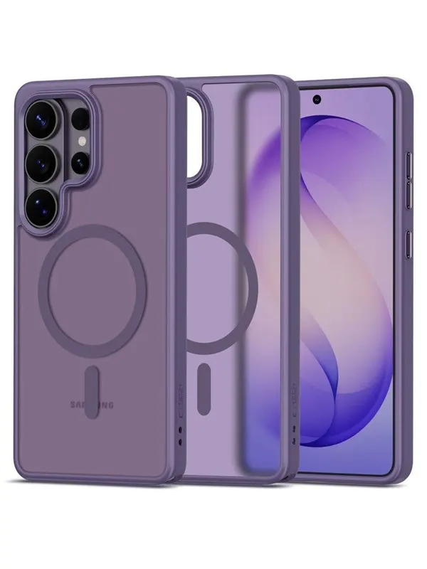 Tech-Protect Magmat MagSafe Case for Samsung Galaxy S26 Ultra - Purple Matte