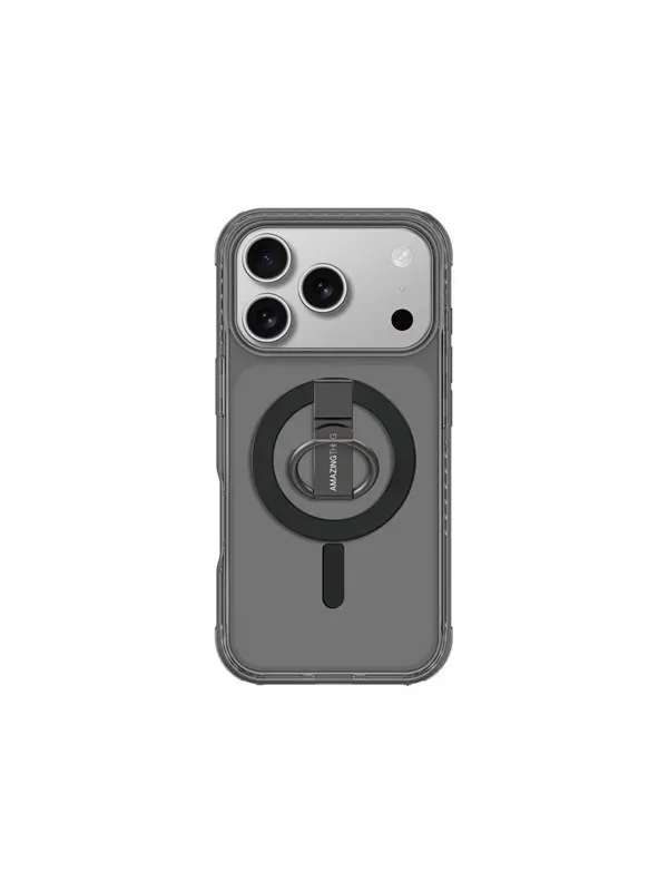 AmazingThing Titan Pro Grip Ring Set Case for iPhone 17 Pro Compatible with MagSafe - Black