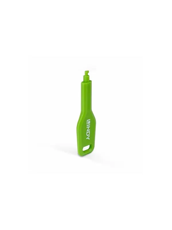 Lindy SFP port blocker key - green