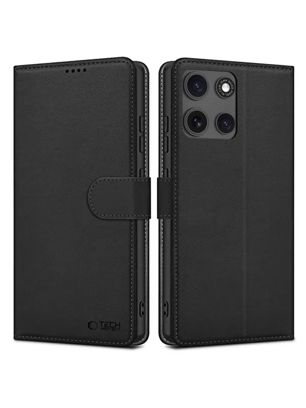 Tech-Protect Wallet Case for Motorola Moto G15 / G15 Power - Black