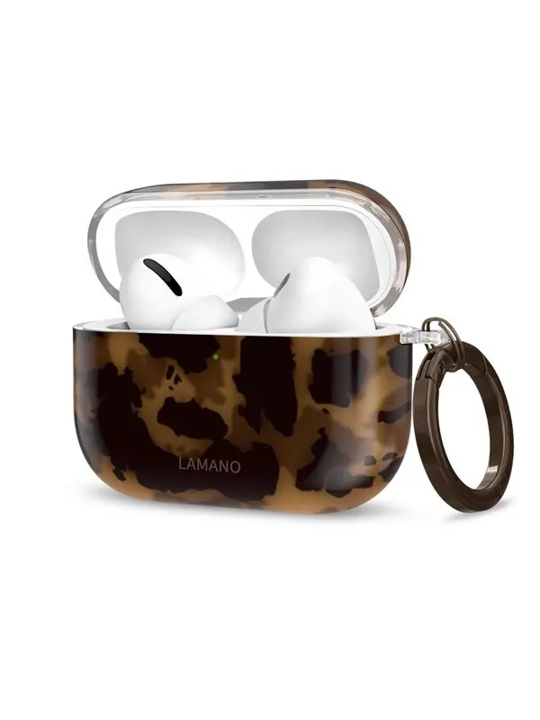 Tech-Protect Lamano Case for AirPods Pro 3 - Black &amp; Brown