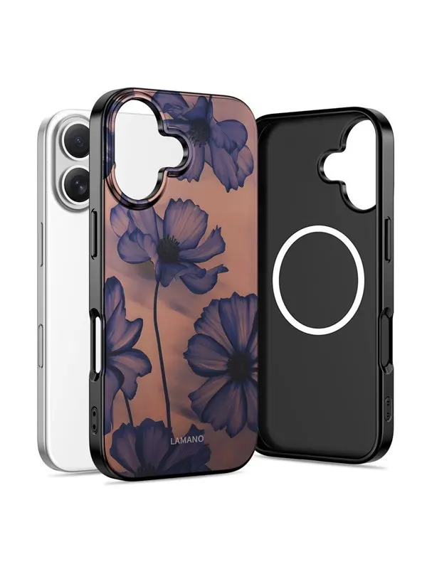 Tech-Protect Lamano MagSafe Case for iPhone 17 - Brown and Purple