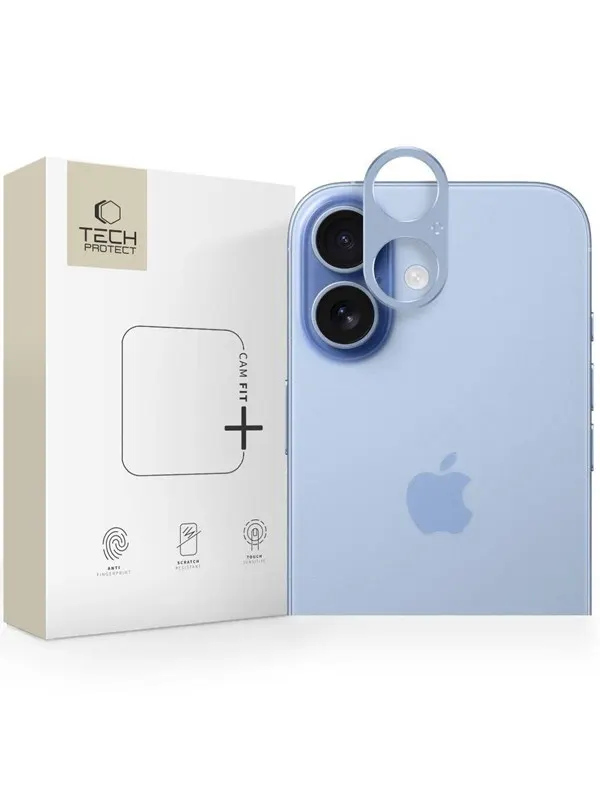 Tech-Protect Camalloy Fit+ Camera Glass for iPhone 17 - Blue