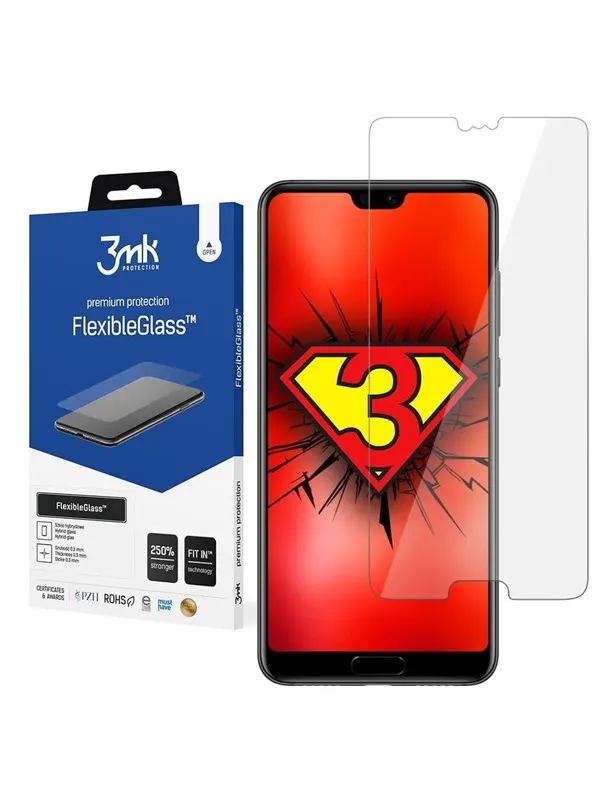 3mk FlexibleGlass™ hybrid glass on Huawei P20 Pro
