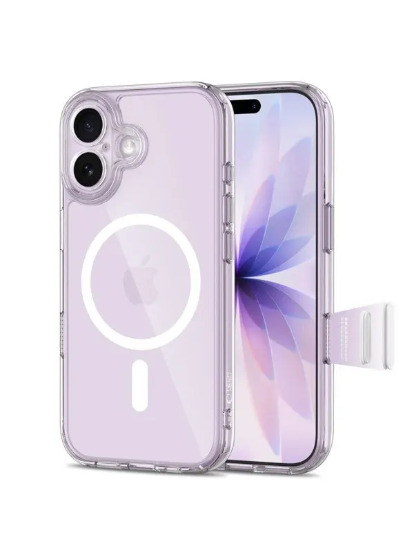 Tech-Protect Magpeak Magsafe CC Case for iPhone 17 - Transparent
