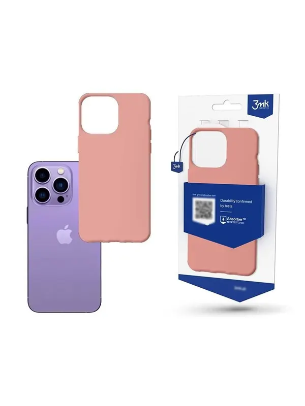 3mk Case for iPhone 14 Pro from the Matt Case Series - Pink