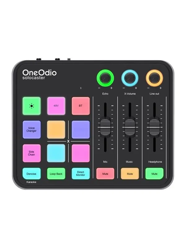 OneOdio Solocaster Audio Mixer and Sound Card