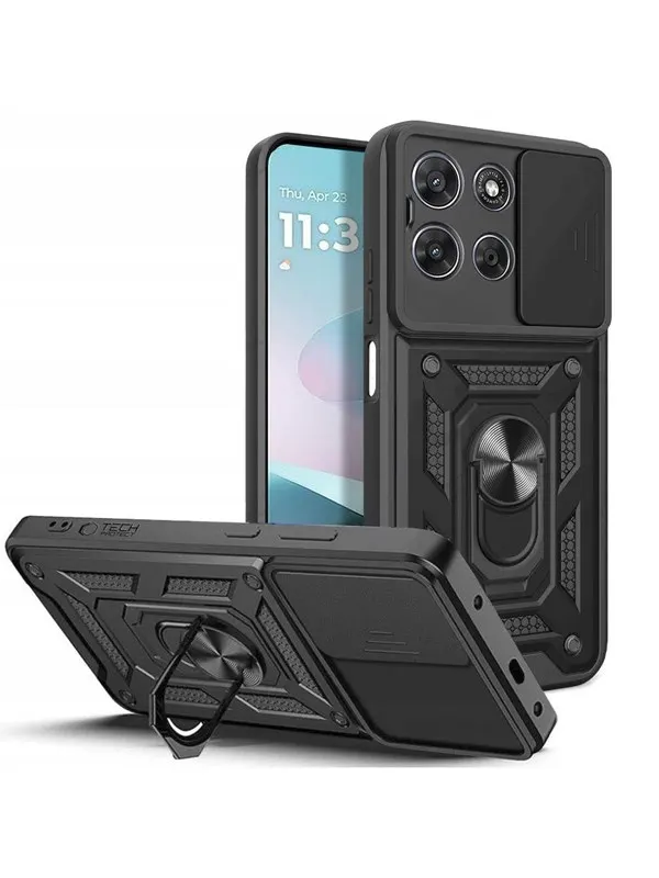 Tech-Protect CamShield Pro Case for Motorola Moto G57 Power / G67 Power - Black