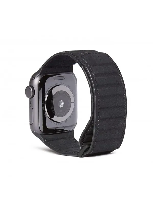Decoded - Leather Magnetic Traction Strap 40/38mm Black