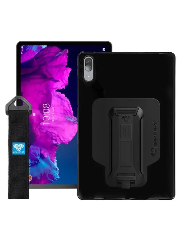Armor-X Lenovo Tab P11 Pro TB-J706 | Shockproof Case w/ Kickstand & hand strap &