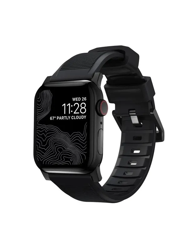 Nomad - Rugged Band - 40mm/38mm | Black Hardware | FKM | V2