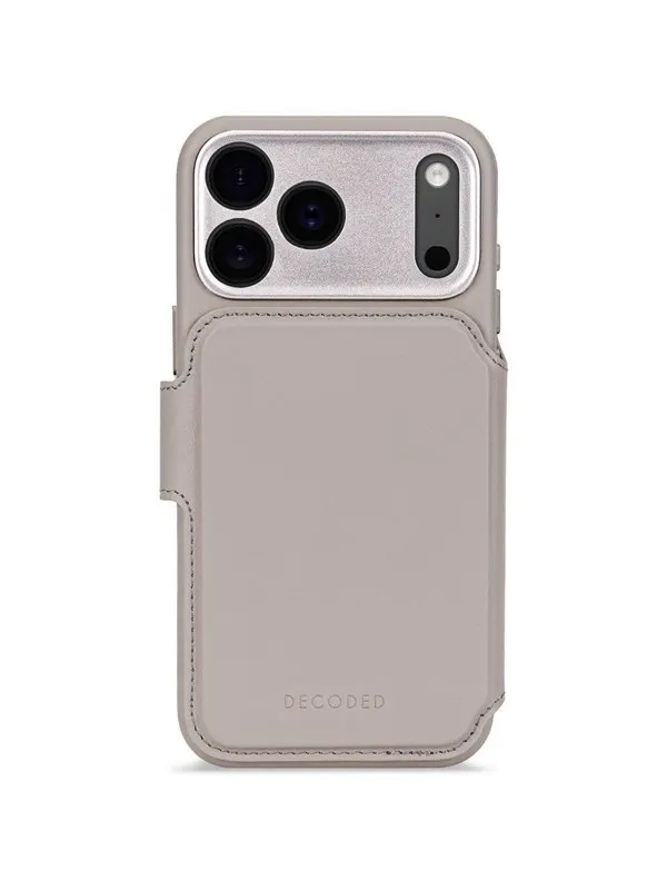 Decoded - Leather Detachable Wallet for iPhone 17 Pro - Solid Clay
