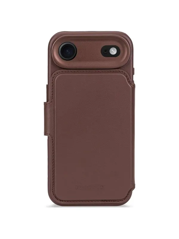 Decoded - Leather Detachable Wallet for iPhone 17 Air - Chocolat Brown