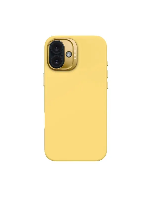 Decoded AntiMicrobial Silicone Backcover for iPhone 16 Plus Popcorn (light Yello