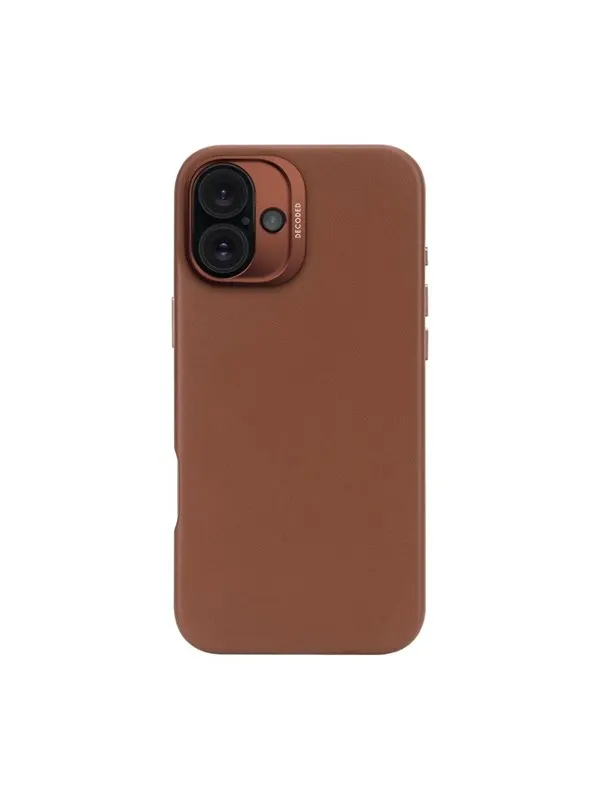 Decoded Leather Backcover for iPhone 16 Plus Tan