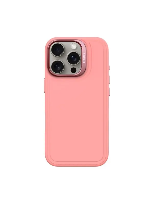 Decoded AntiMicrobial Silicone StacksBackcover for iPhone 16 Pro Bubble Gum (Pin