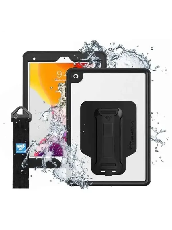 Armor-X Waterproof case for iPad 10.2 2020 Black/Clear