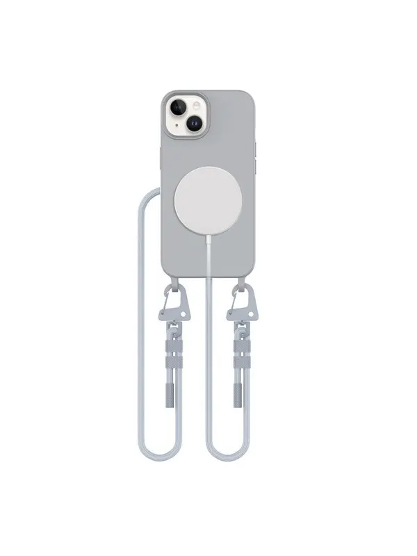 Tech-Protect MagNecklace MagSafe Case for iPhone 15 - Gray