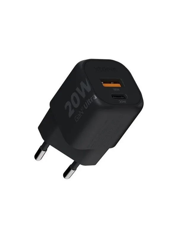 Xtorm 20W GaN2 Ultra Home Charger USB-C PD/USB-A Black