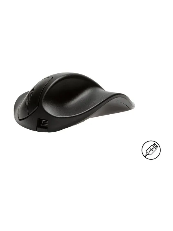 Bakker Elkhuizen BakkerElkhuizen HandShoeMouse Righthanded Extra Small - Mouse - Optic - 3 knappar - Svart