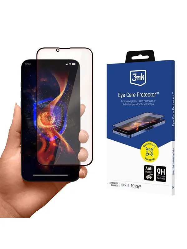 3mk Tempered Glass  Eye Care Protector for Apple iPhone 15/16