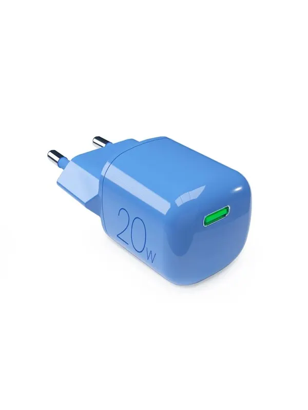 Puro 20W GaN USB-C Wall Charger - Blue