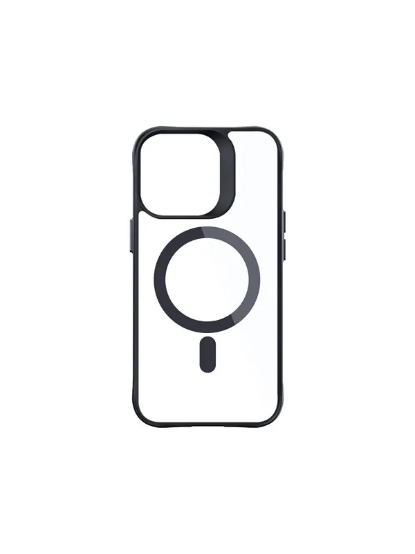 3mk Satin Armor MagCase with MagSafe for iPhone 14 Pro Max - Clear with Black Frame