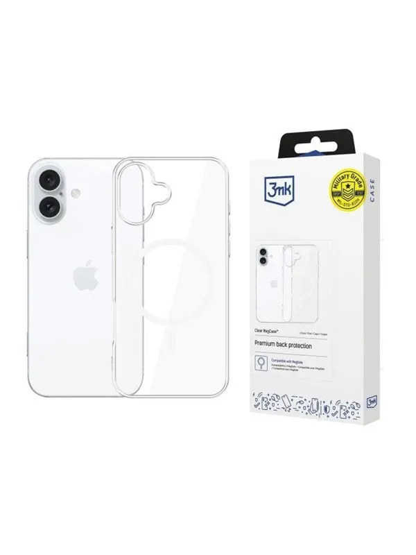 3mk Clear MagCase for Apple iPhone 16 - transparent