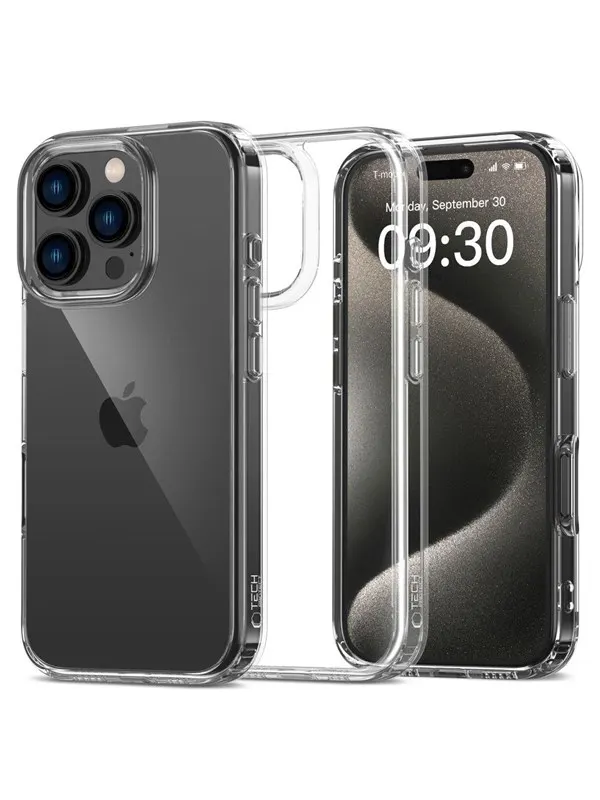 Tech-Protect FlexAir Hybrid iPhone 16 Pro Max Case - Clear