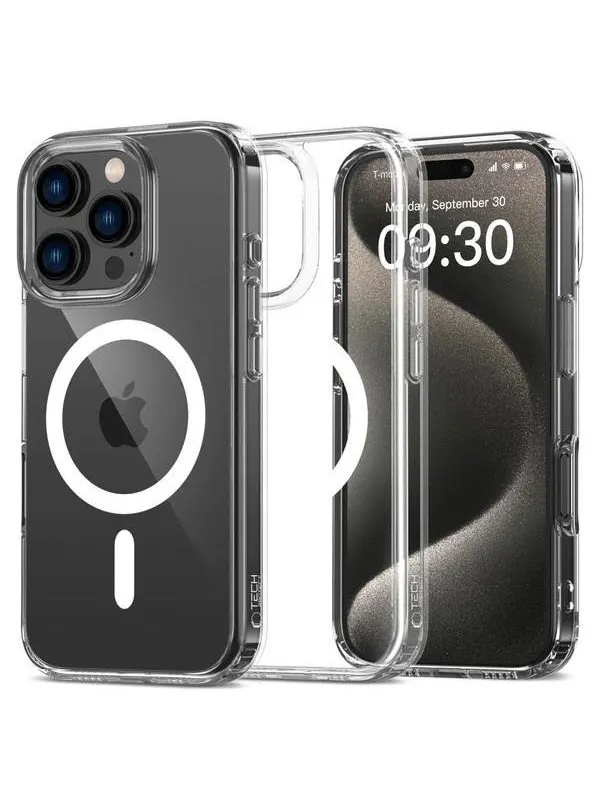 Tech-Protect FlexAir Hybrid MagSafe Case for iPhone 16 Pro Max - Clear