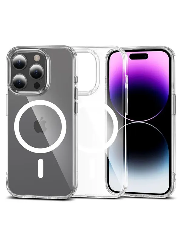 Tech-Protect  FlexAir Hybrid MagSafe Case for iPhone 15 Pro Max - Clear