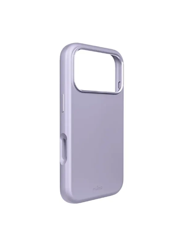 Puro Icon Mag Pro Liquid Silicone Case for iPhone 17 Pro Max MagSafe Compatible with Camera Protection and Aluminum Buttons - Pink