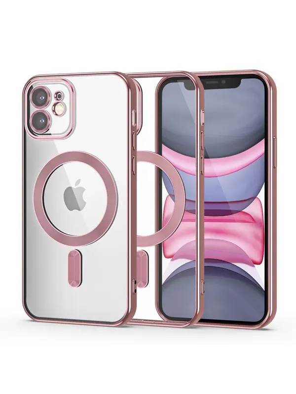 Tech-Protect MagShine Line MagSafe Case for iPhone 11 - Pink