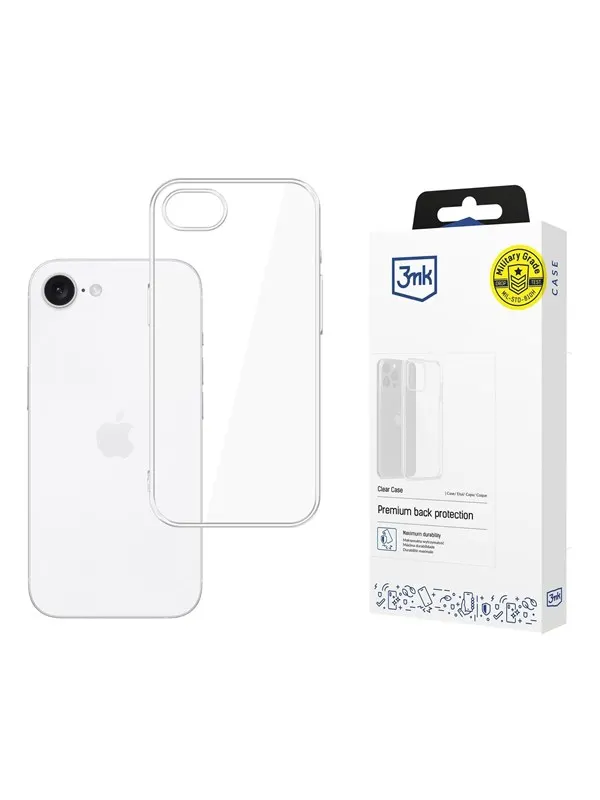 3mk Clear Case for iPhone SE 4 - transparent