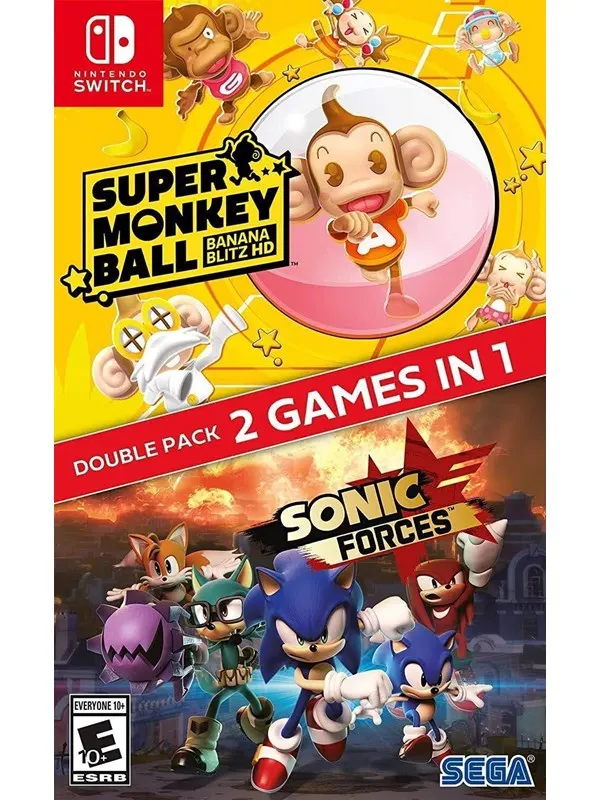 Sonic Forces + Super Monkey Ball: Banana Blitz HD - Nintendo Switch - Action
